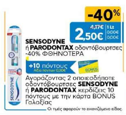 SENSODYNE ή PARODONTAX