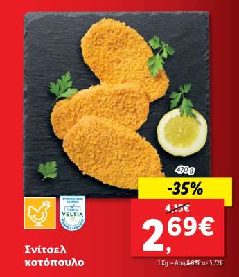 Σνίτσελ κοτόπουλο