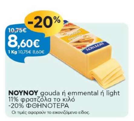 NOYNOY gouda ή emmental ή light