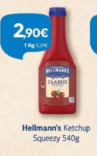 HELLMANN'S ketchup squeezy 540g