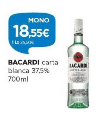 BACARDI carta blanca 37,5% 700ml