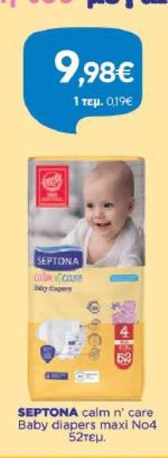 SEPTONA calm n’ care Baby diapers maxi No4