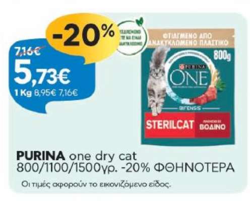 PURINA one dry cat